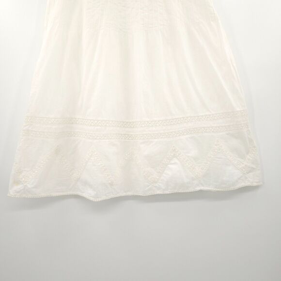 St John's Bay A-line cotton skirt Size 16 white lace crochet coquette romantic - Picture 3 of 13